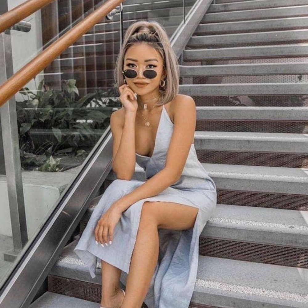 Stylish High Ponytail Straight Wig - Light Ash Blonde